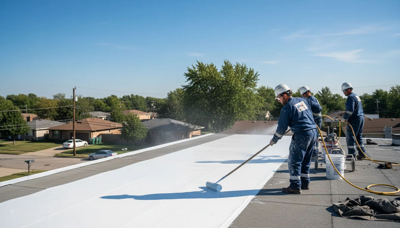 Commercial roof coating in Wiseman, AR near me